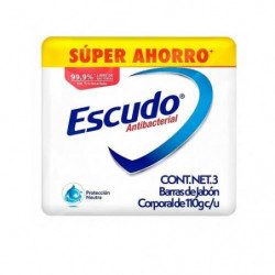 Jabón Escudo Blanco (3u x...