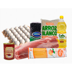 Cesta del mes con cerdo