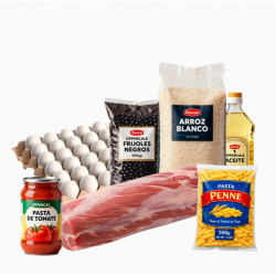 Cesta del mes con cerdo