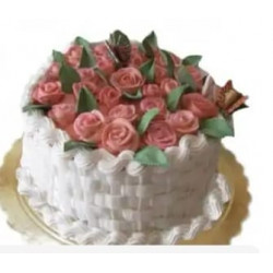 Cake Cesta de Flores (10...